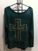 BLUSA TIE DIE VERDE CRUZ