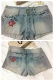 SHORT JEANS IMPORTADO BORDADO