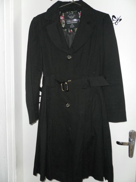 Trench Coat Sobretudo Casaco Preto Importado